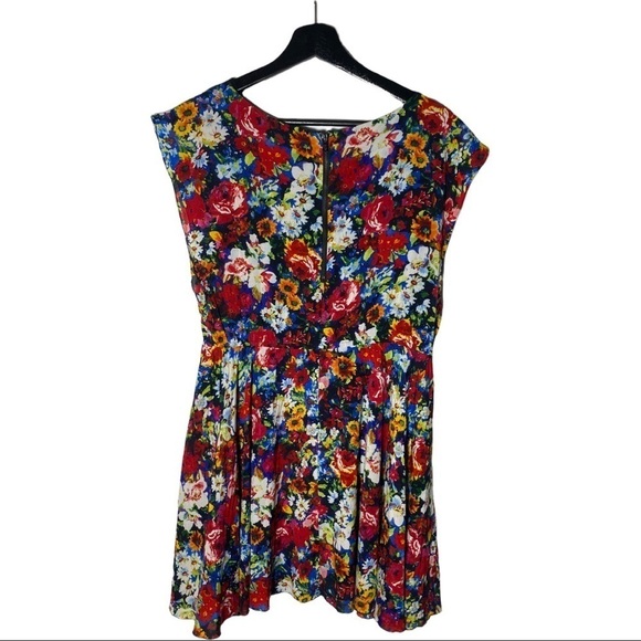 Alice+Olivia Matilda Bouquet Floral Silk dress - Picture 3 of 6